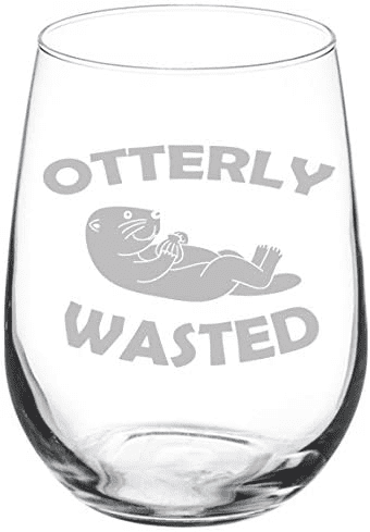 Funny Wine Glass – Otter merchandise for adults